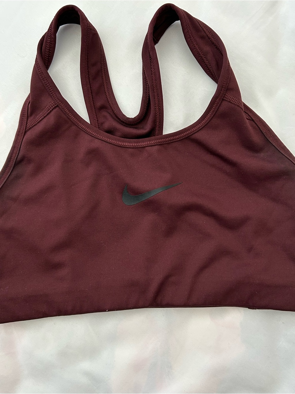 Nike maroon sports bra xs
